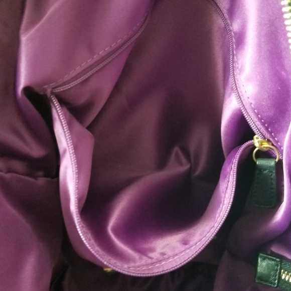 COACH Madison Lindsey Black Leather Satchel Crossbody Purse Handbag 18641 - Picture 6 of 12